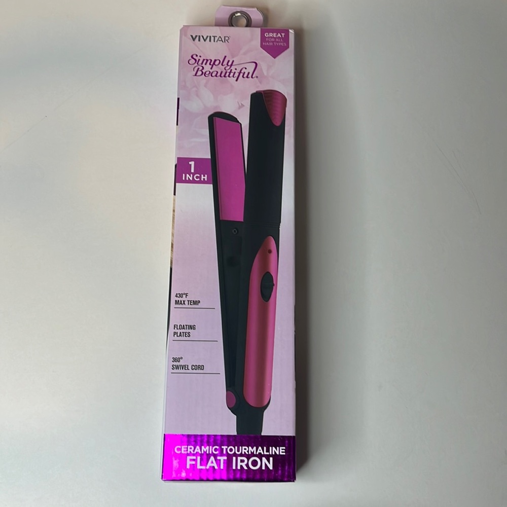 Vivitar simply beautiful ceramic tourmaline flat iron